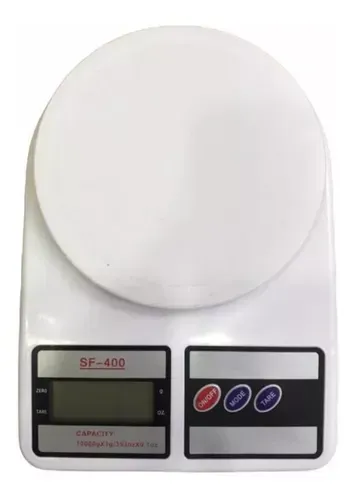 Balanza Gramera Báscula Digital Cocina Capacidad Hasta 10kg Capacidad máxima 10 kg Color Blanco