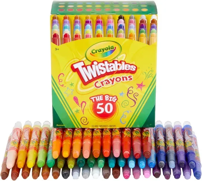Crayones Punta Giratoria 50 Colores Twistables