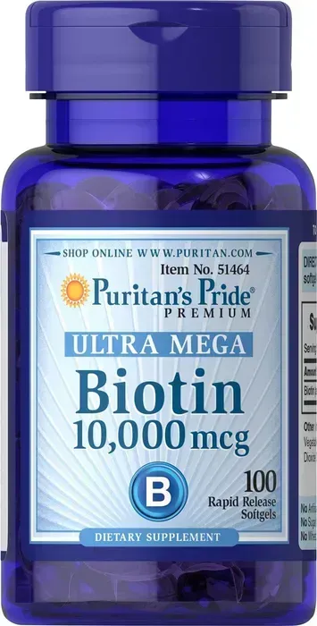 Biotin 10000 Mcg Biotina X 100 Uñas Pestañas Cabello Piel