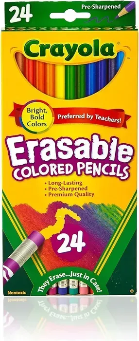 Crayola Lápices De Colores Borrables X 24