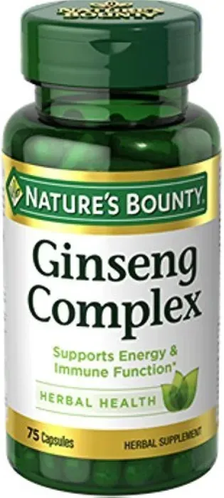 Complejo De Ginseng Natures Bounty 75 Cáps 