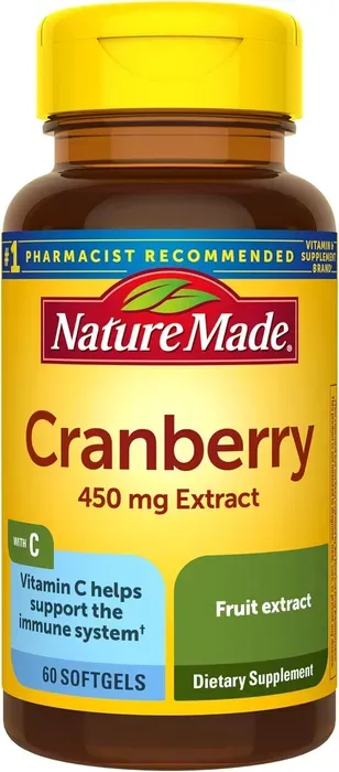 Arándano Con Vitamina C Cranberry 450mg Nature Made 60 Cáps