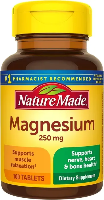 Nature Made Magnesium 250mg Magnesio Apoyo Nutricional X 100