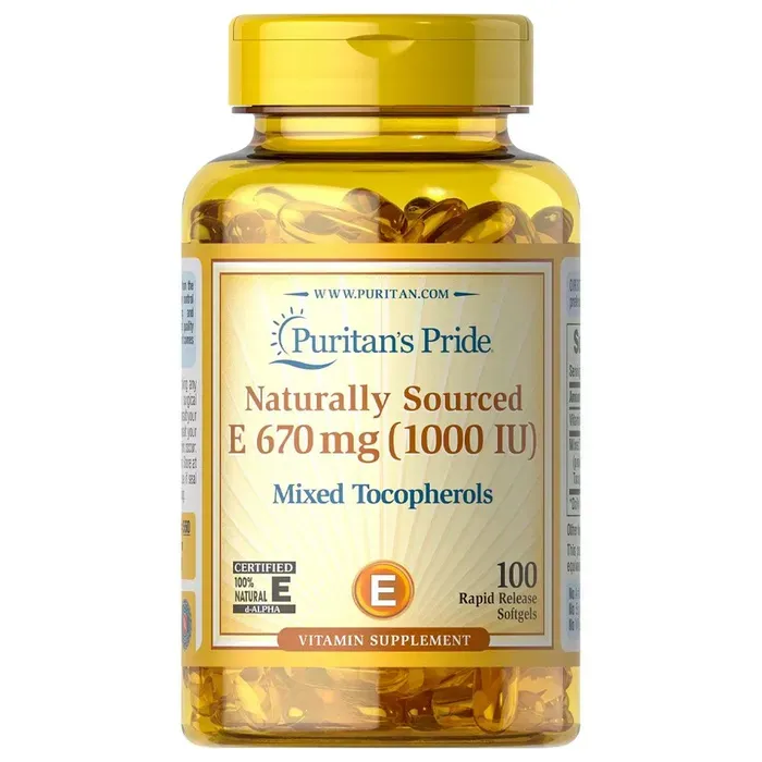 Vitamina E 1000 Iu 670mg Americana Puritan's Pride 100 Softgels