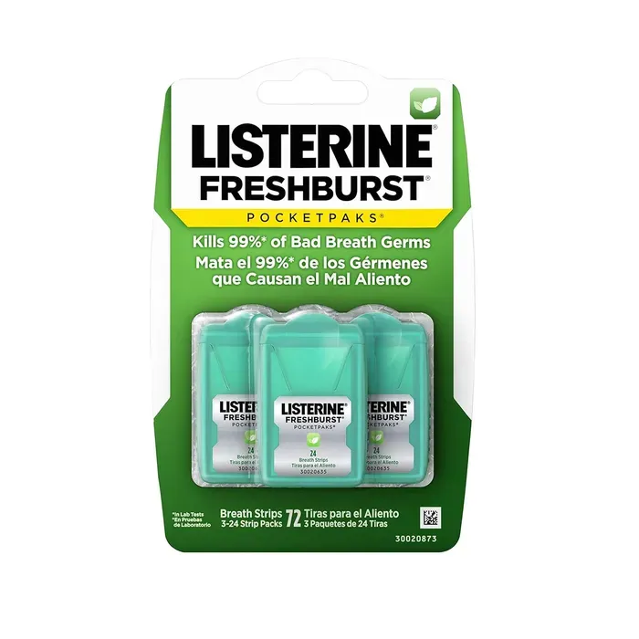 Listerine Freshburst Pocketpaks X 3