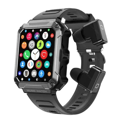 Reloj Inteligente + Audífonos Pulso Adicional Myapp (TM) Ref: T93 