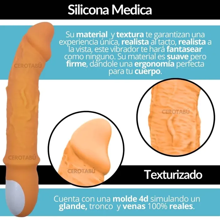 Vibrador Luxury Punto G Térmico Realista Sube Baja Usb 21,5cm