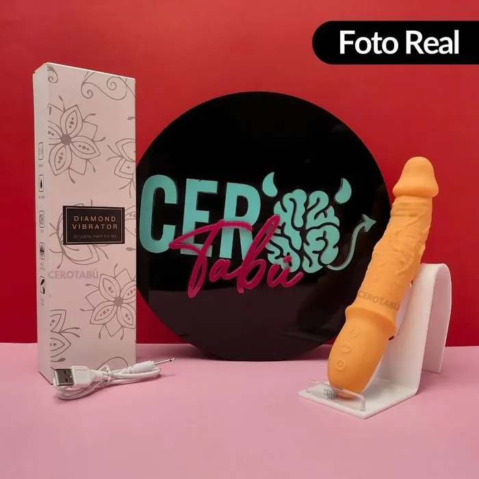 Vibrador Luxury Punto G Térmico Realista Sube Baja Usb 21,5cm