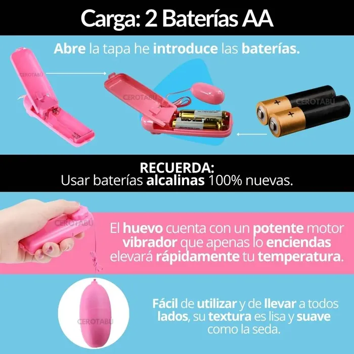 Huevo Vibrador Alambrico Consolador Clásico Ergonómico