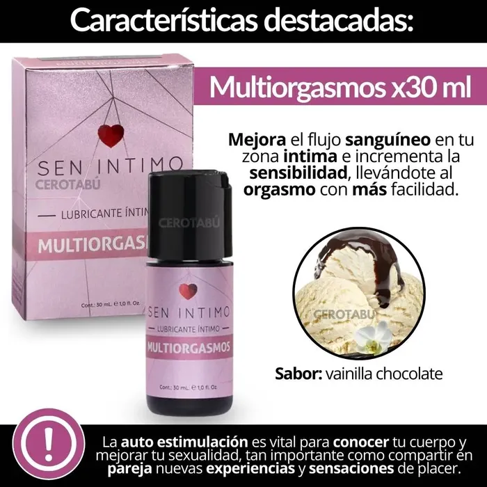 Lubricante Multiorgasmo Intimo X30ml