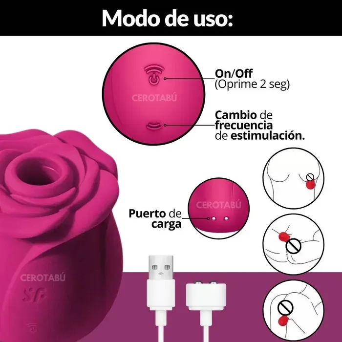 Satisfyer Succionador Clítoris Vibrador Classic Blossom 