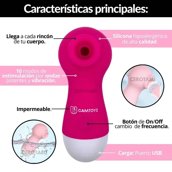 Vibrador Succionador De Clítoris Recargable Luxury