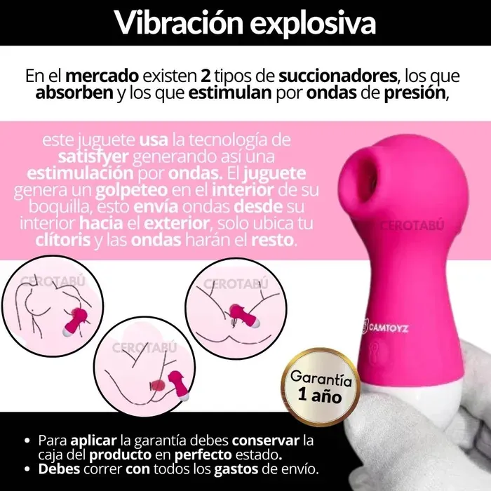 Vibrador Succionador De Clítoris Recargable Luxury