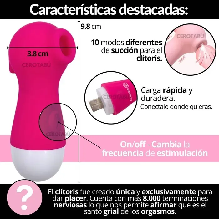 Vibrador Succionador De Clítoris Recargable Luxury