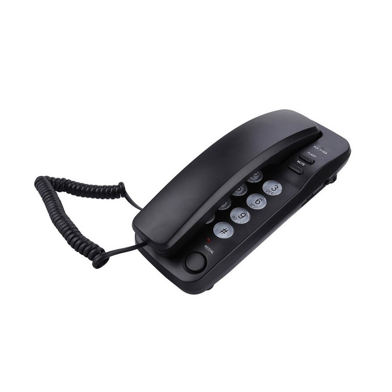 Telefono Fijo Escritorio Mesa Pared Alambrico Kx-t102 Negro