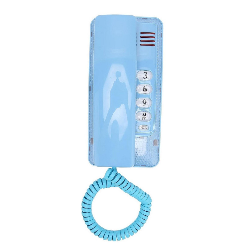 Telefono Fijo Escritorio Mesa Pared Alambrico Kxt-438 Azul