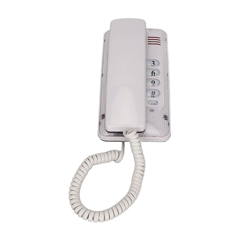 Telefono Fijo Escritorio Mesa Pared Alambrico Kxt-438 Blanco