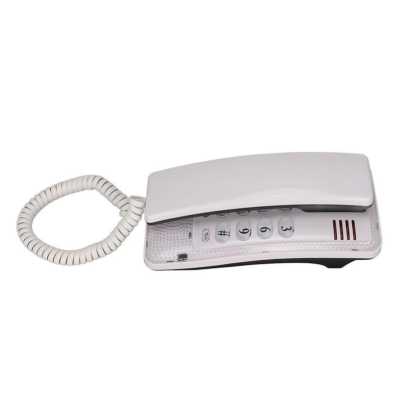 Telefono Fijo Escritorio Mesa Pared Alambrico Kxt-438 Blanco