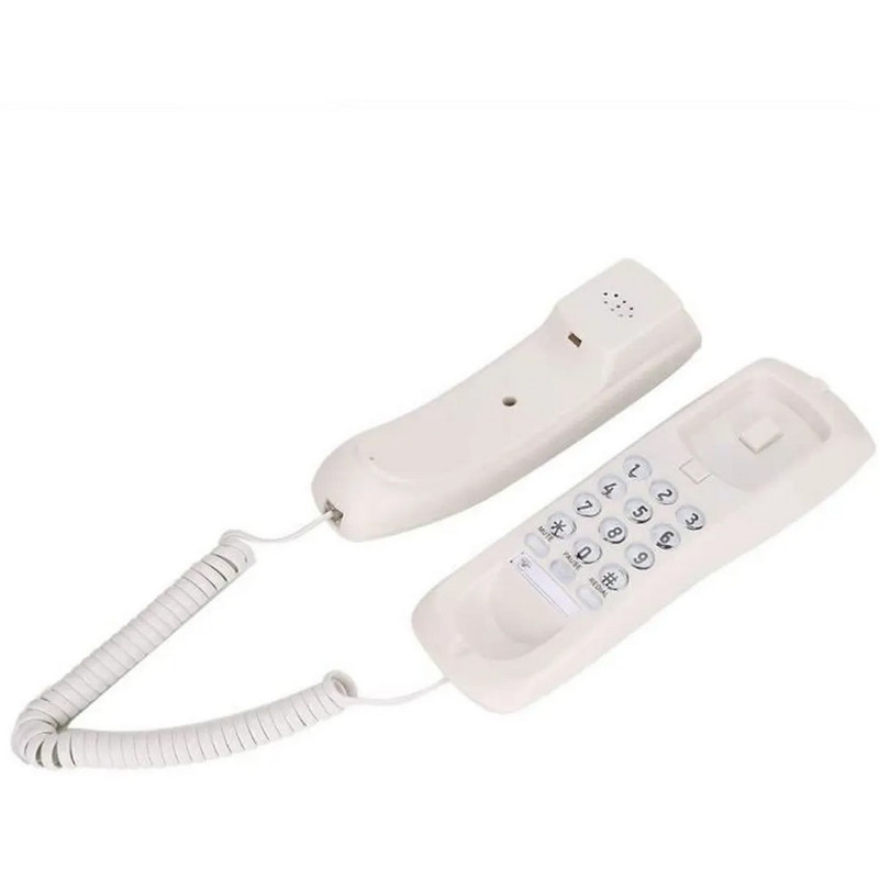 Telefono Fijo Escritorio Mesa Pared Alambrico Kxt-628 Blanco