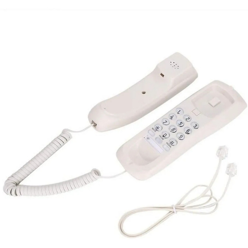 Telefono Fijo Escritorio Mesa Pared Alambrico Kxt-628 Blanco