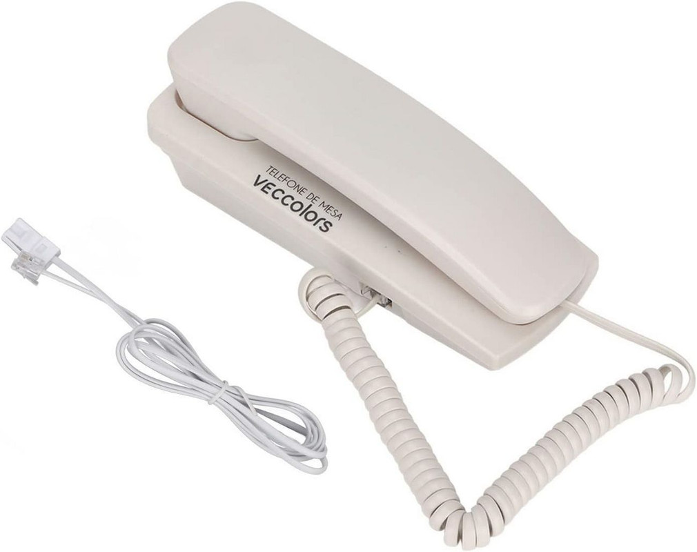 Telefono Fijo Escritorio Mesa Pared Alambrico Kx-t1042 Blanco