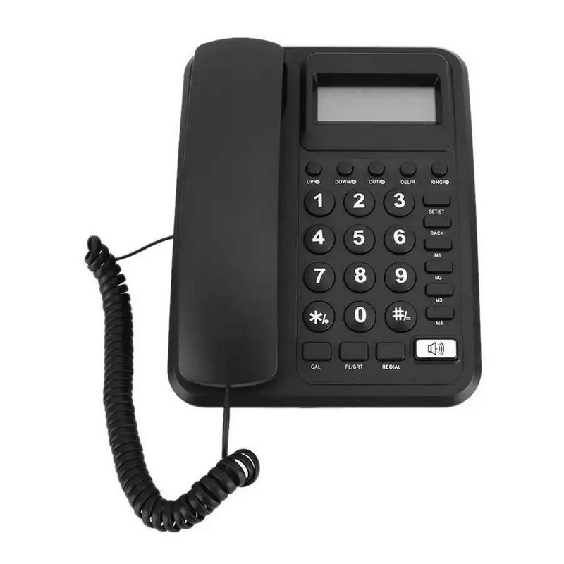 Telefono Fijo Escritorio Alambrico Pantalla Lcd Kx-t2023cid Negro