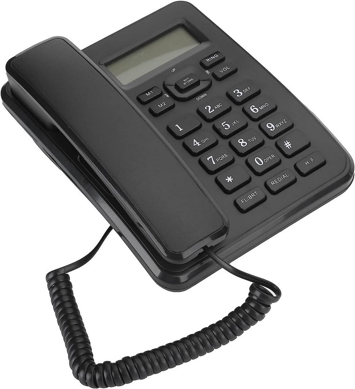 Telefono Fijo Escritorio Alambrico Pantalla Lcd Kx-t6001cid Negro