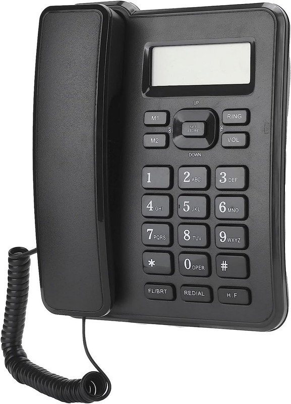 Telefono Fijo Escritorio Alambrico Pantalla Lcd Kx-t6001cid Negro