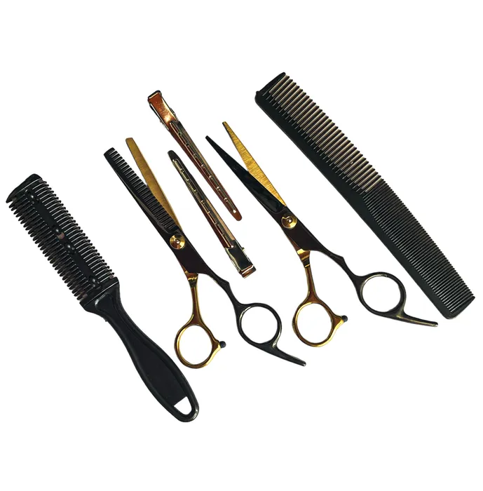 Kit De Tijeras, Corte, Grafiladora, De Titanium, Peine afilado Para Cortar el pelo, Pnzas, Peine de Uso Profecional 