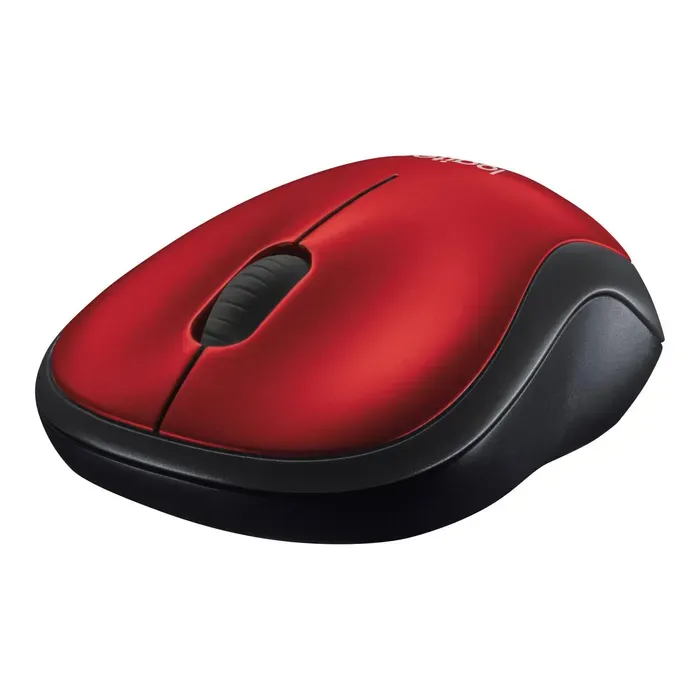 Mouse Inalámbrico Logitech M185 Rojo -Gris/ 1.000dpi 2.4ghz