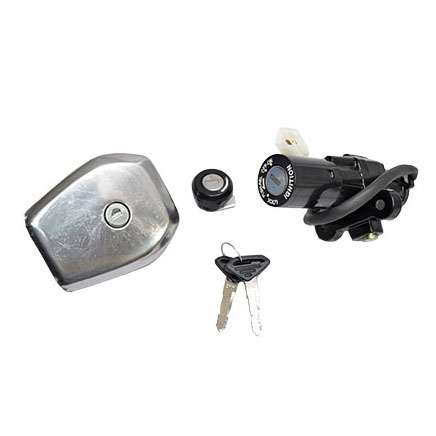 Switch Encendido Seguros Y Tapa Gasolina Discover 125 Dtsi-135 Es-Ks Varroc Kit