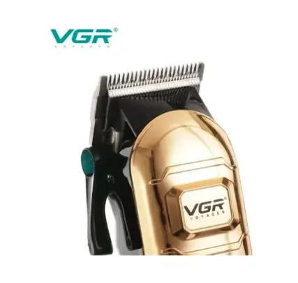 Maquina De Peluqueria Profesional Vgr V-268 Inalambrica Color Dorada 