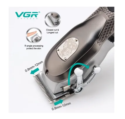 Maquina De Corte Para Cabello Vgr-276 Con Pantalla Inalámbrica 