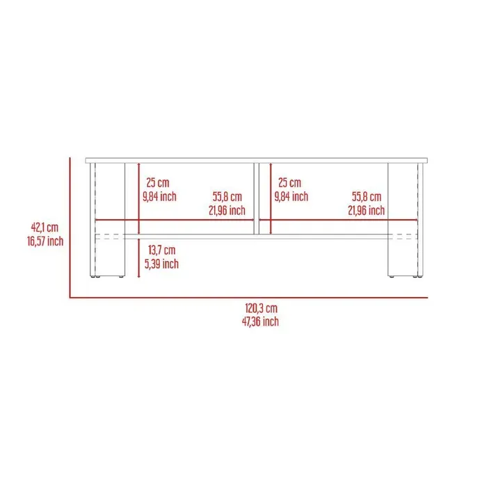 Mesa Para Tv Navi, Bardolino Y Blanco Marquez, Para Televisor Hasta 65 Pulgadas