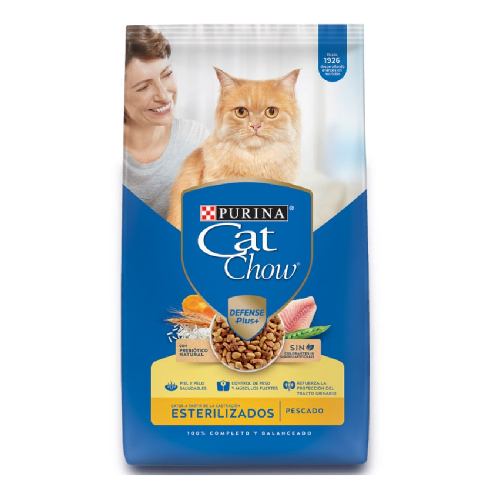 Comida Para Gatos Cat Chow Esterilizados Prebioticos 8 Kg