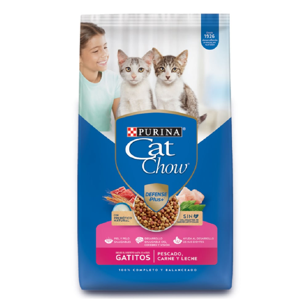Comida Para Gatos Cat Chow Gatitos Prebioticos 1.5 Kg