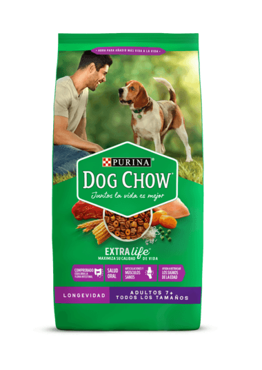 Comida Para Perros Dog Chow Longevidad Adultos +7 Todos Los Tamaños 17 Kg