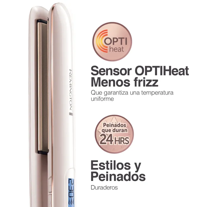 Plancha Alisadora Remington ProThermaLuxe Peinados 24h S9100 Plancha de cabello Remington cerámica avanzada anti frizz