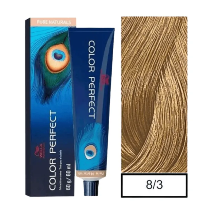 Tinte Color Perfect 8-3 Rubio Claro Dorado CP83