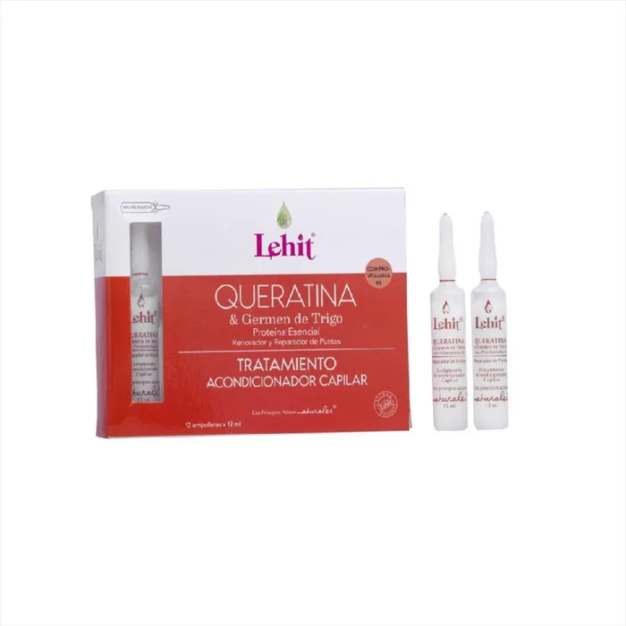 Lehit Queratina Y Germen De Trigo 12 Ampolletas 13ml LE15