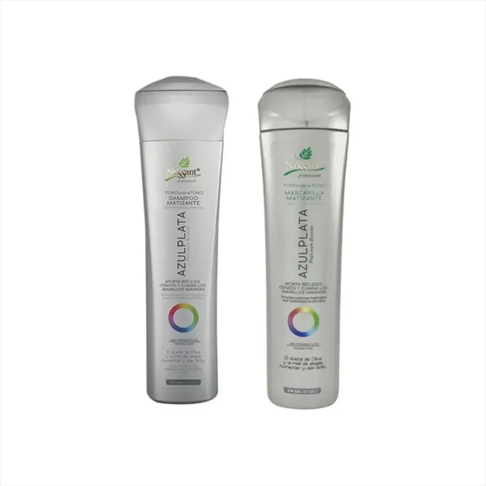 Naissant Kit Shampoo Mascarilla Matizante Azulplata NA12