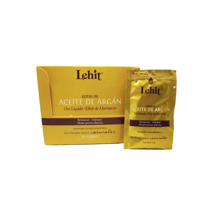 Lehit Tratamiento Bioenergetico Gotas Aceite Argan 30 Sobres LE01