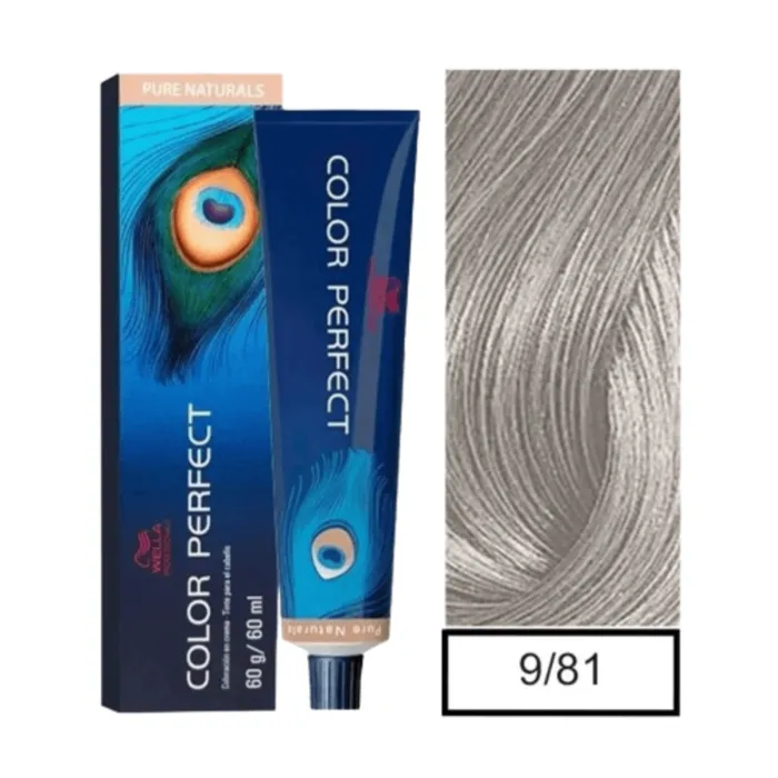 Tinte Color Perfect 9-81 Rubio Extra Claro Perla Ceniza CP981