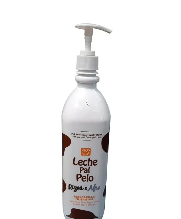 Leche pal pelo rizos y afro Mascarilla nutritiva  1000ml pk74