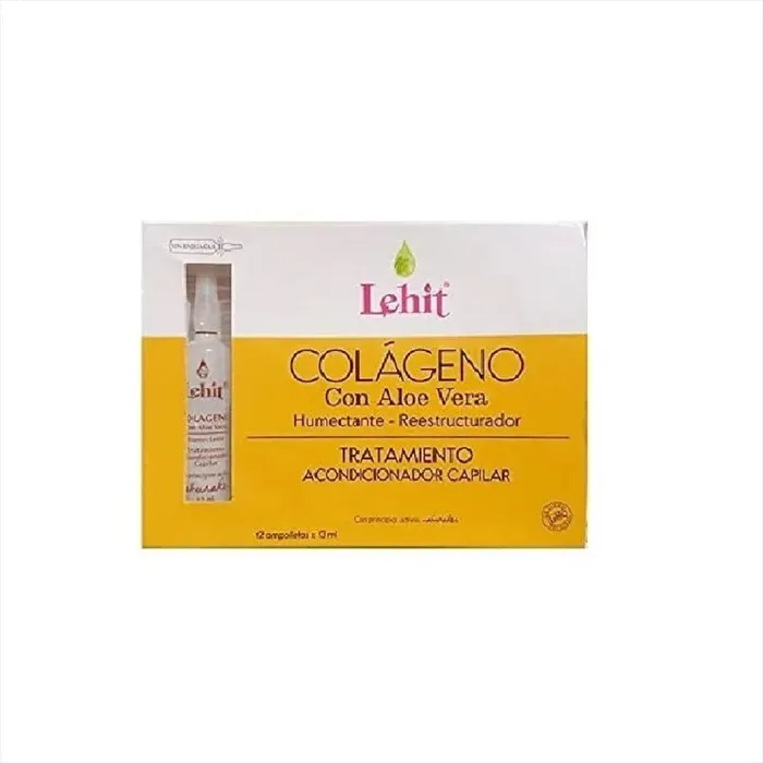 Lehit Tratamiento Colageno Y Aloe Vera 12 Ampolletas 13ml LE84