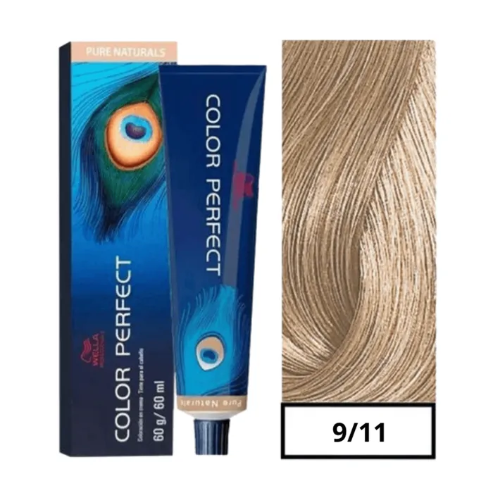 Tinte Color Perfect 9-11 Rubio Extra Claro Ceniza Intenso CP911