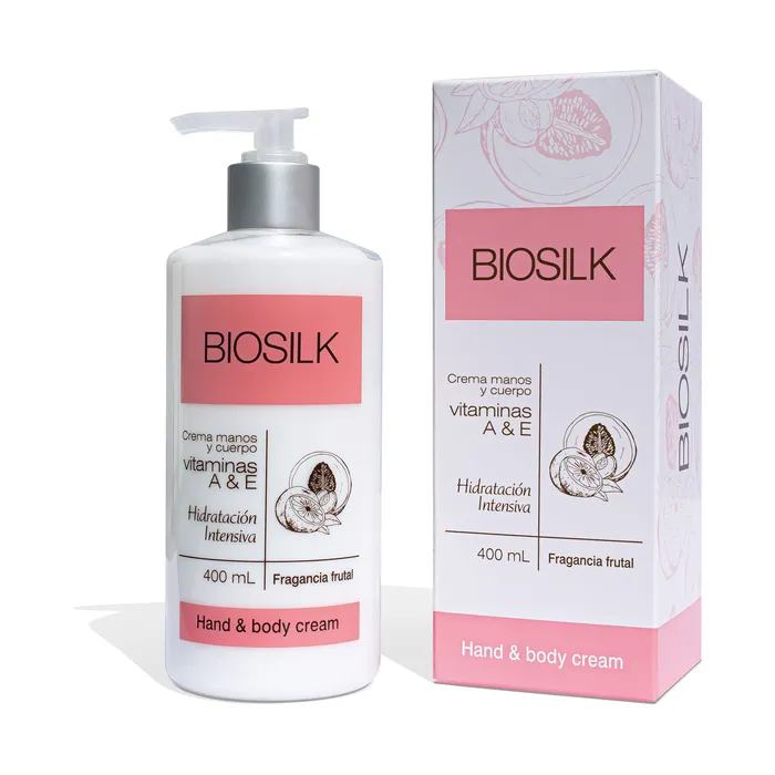 Biosilk Crema de Manos y Cuerpo Fragancia Frutal 400ml bs10