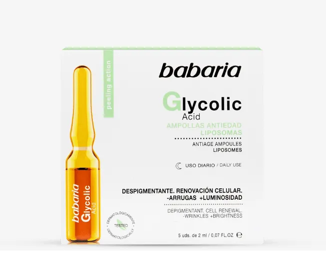 Babaria Ampollas Antiedad Acid Glycolic 5 amp BA037