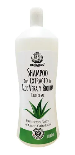 Shampoo Herbacol Con Extracto de Aloe Y Biotina 1000 Ml HER50