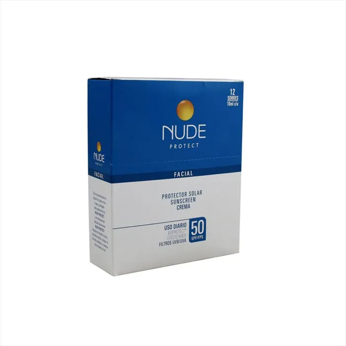 Nude Protect Facial 50Spf X 12 Sobres NUDE37